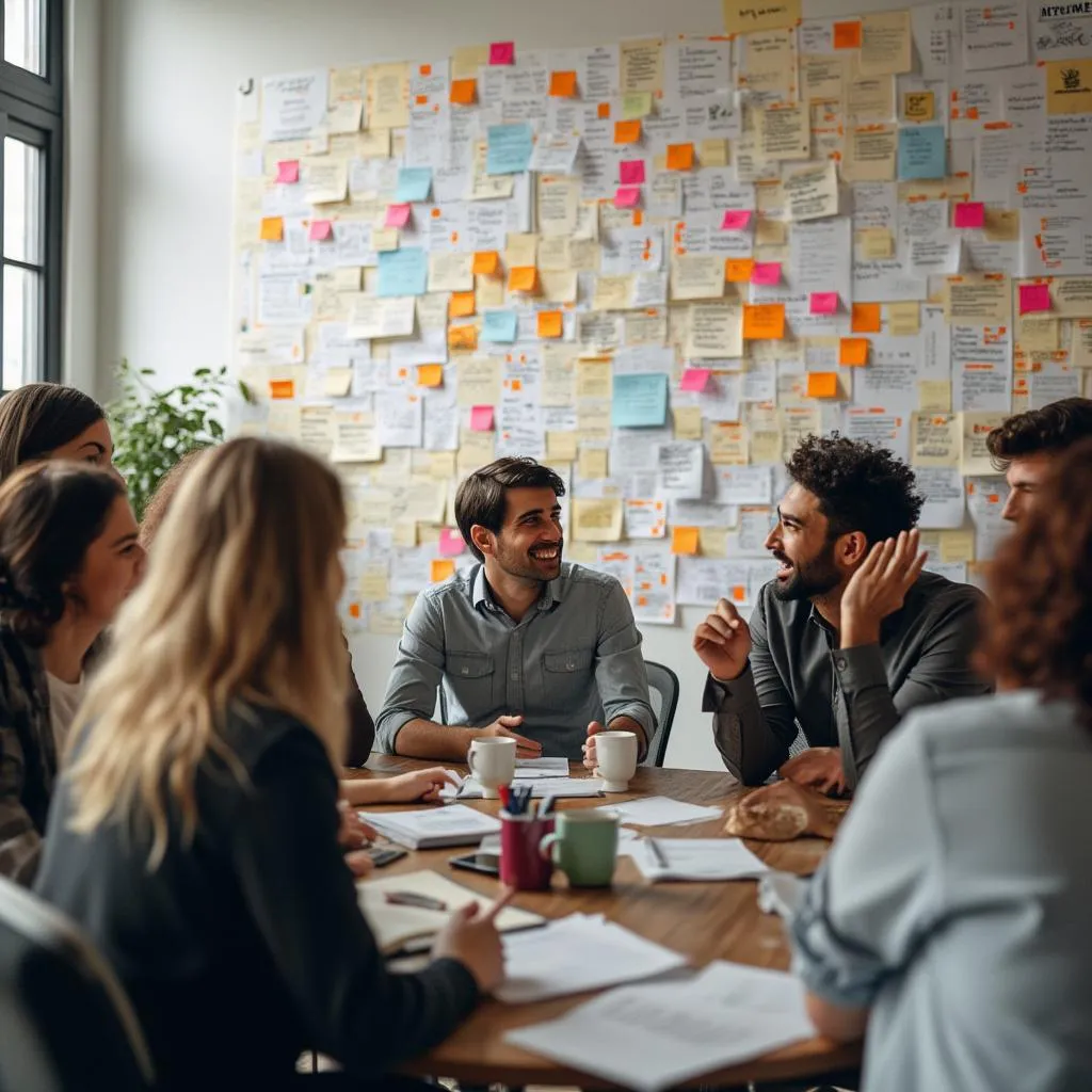 Equipo de Productividad Efectiva en una sesión de planificación